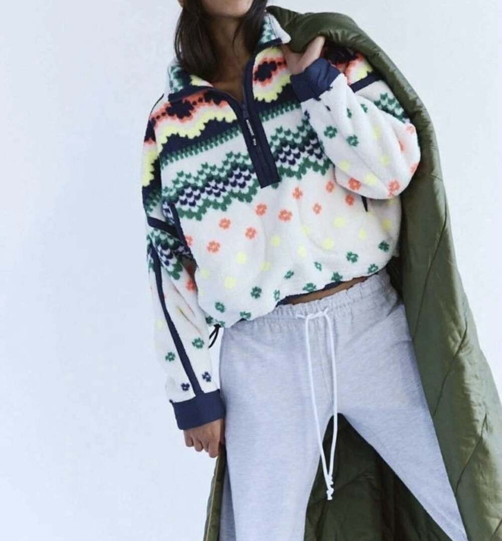 NWT Free People Movement Mountain High Half-Zip Fleece, Size L